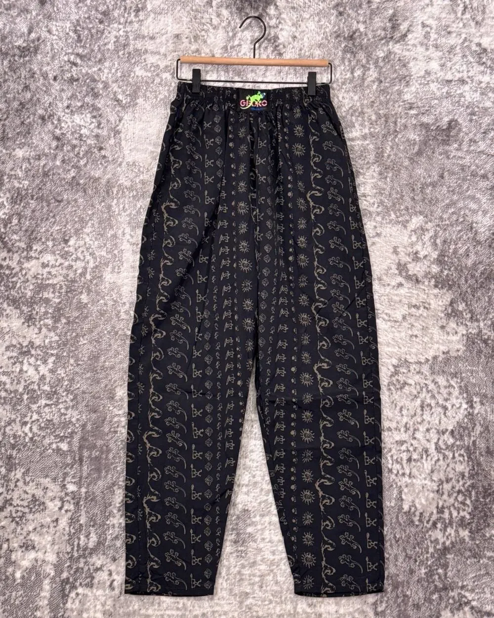 Vintage Gecko Hawaii Pants Medium Mens Retro Wave All Over Print